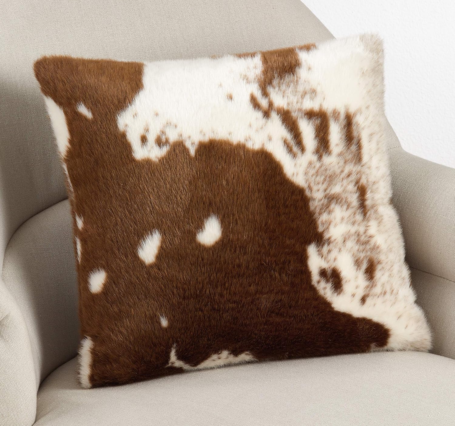 faux cowhide throw pillows