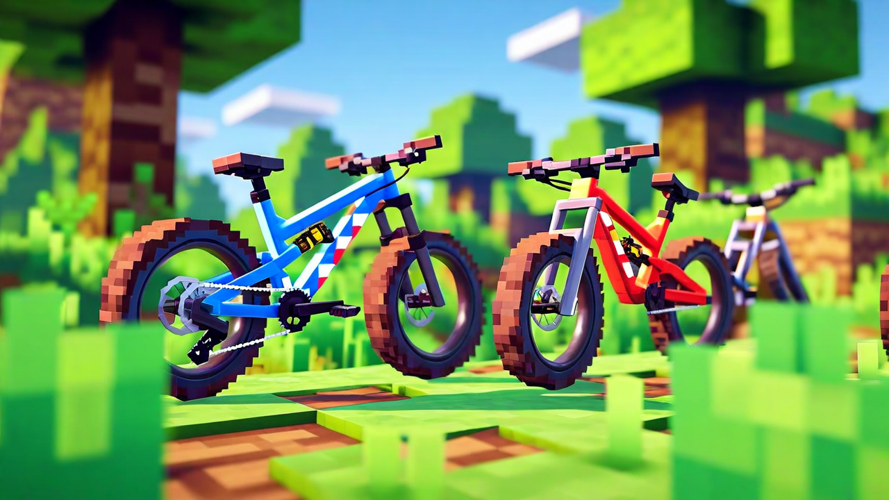 Bicycle Mod for Minecraft - Ride 6 Colors & Explore