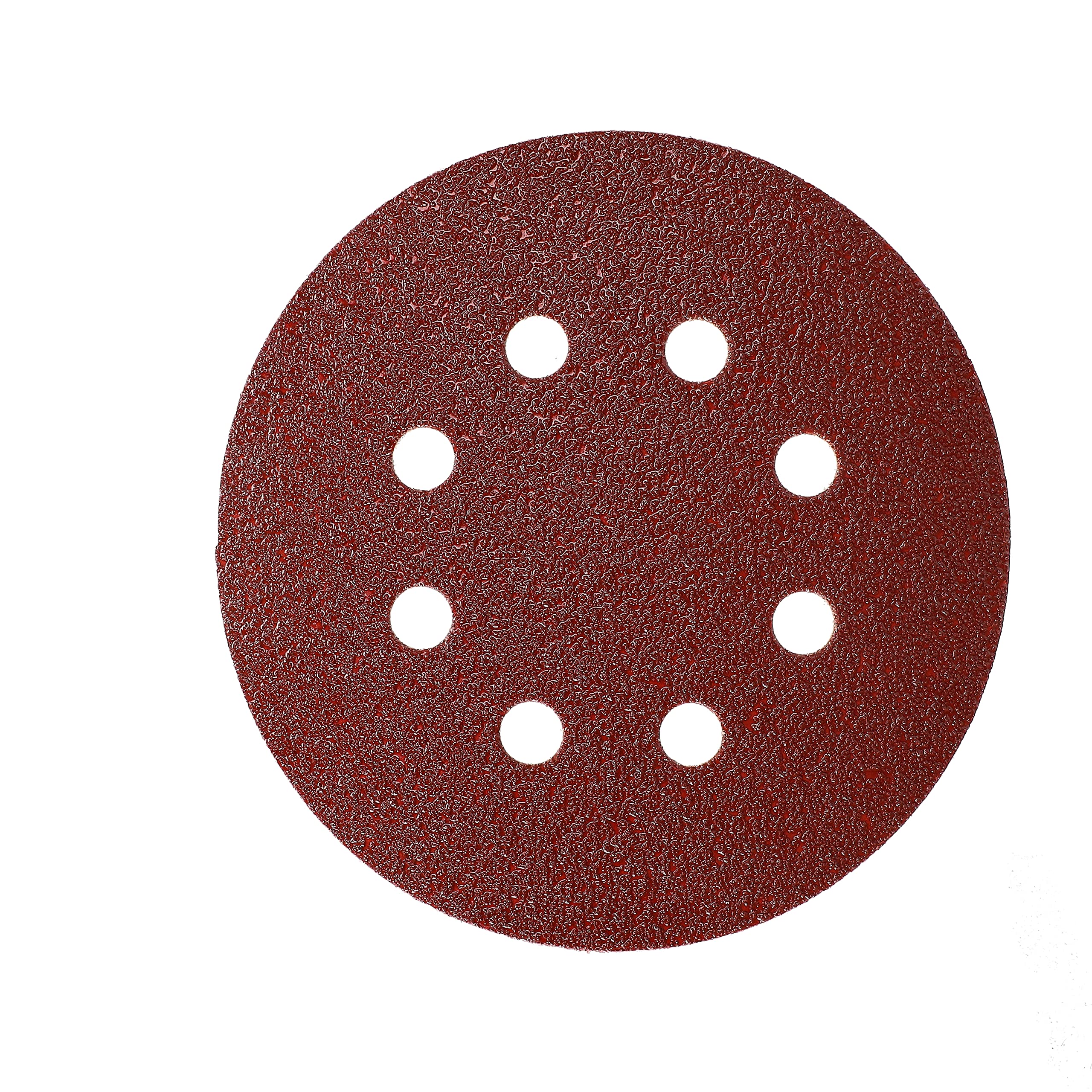 Mirka Red Abrasive paper Sanding discs Ø 125 mm/Hook & loop fastening / 8 holes/grit P60 / 5 pieces/for sanding wood, metal and plastic