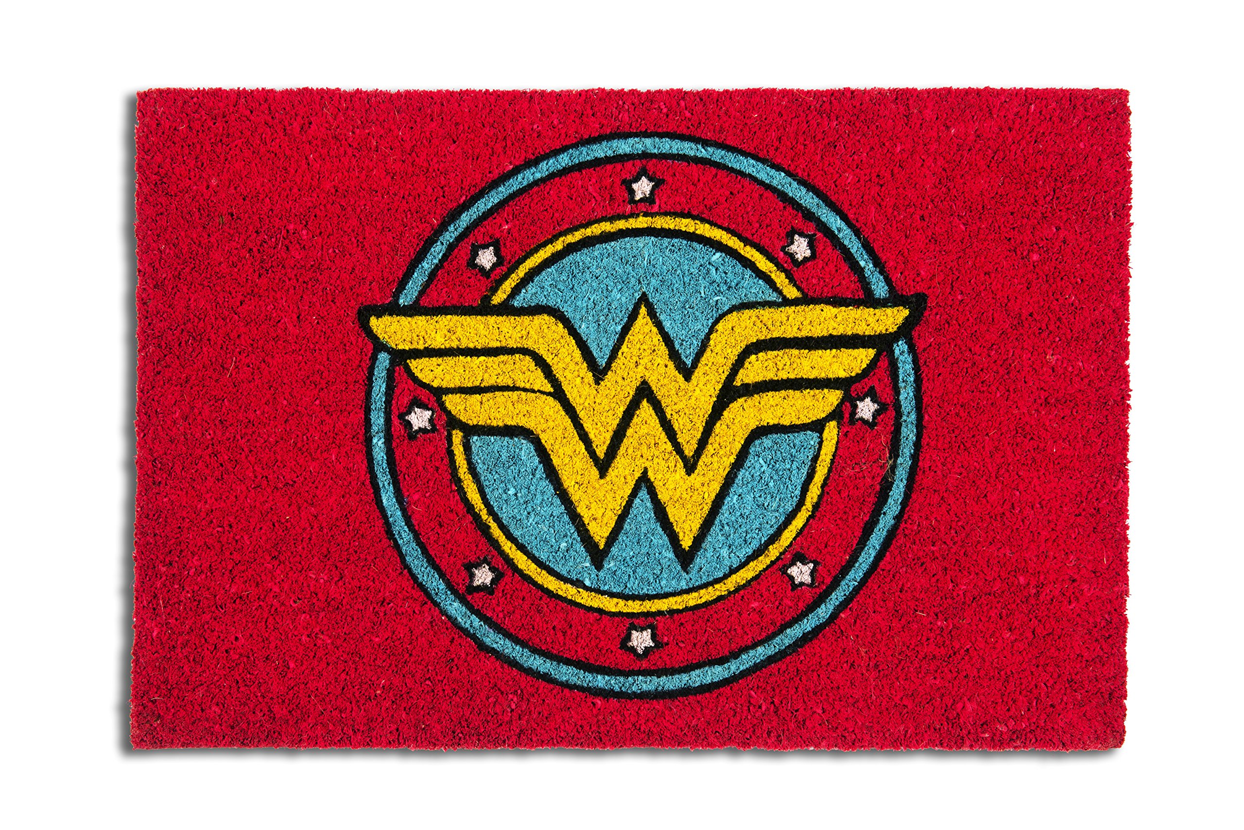 Excelsa Wonder Woman Doormat Coir Fiber, Red, 40x60x1.5cm
