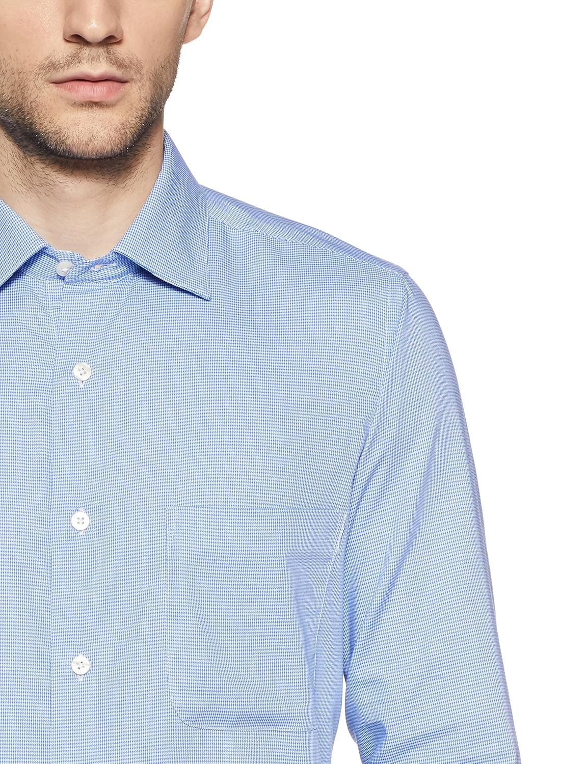 arrow men's plain regular fit cotton formal shirt