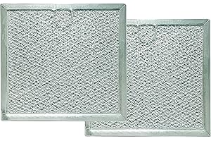 Amazinpure 2X WB02X11534 AP5306190 Grease Filter 2309683 Compatible with GE Kenmore Samsung DE63-00666A Microwave Aluminum Mesh Filters Replacements AP5306190 PS4228252 for 6-3/8" x 6-3/4" x 3/32"
