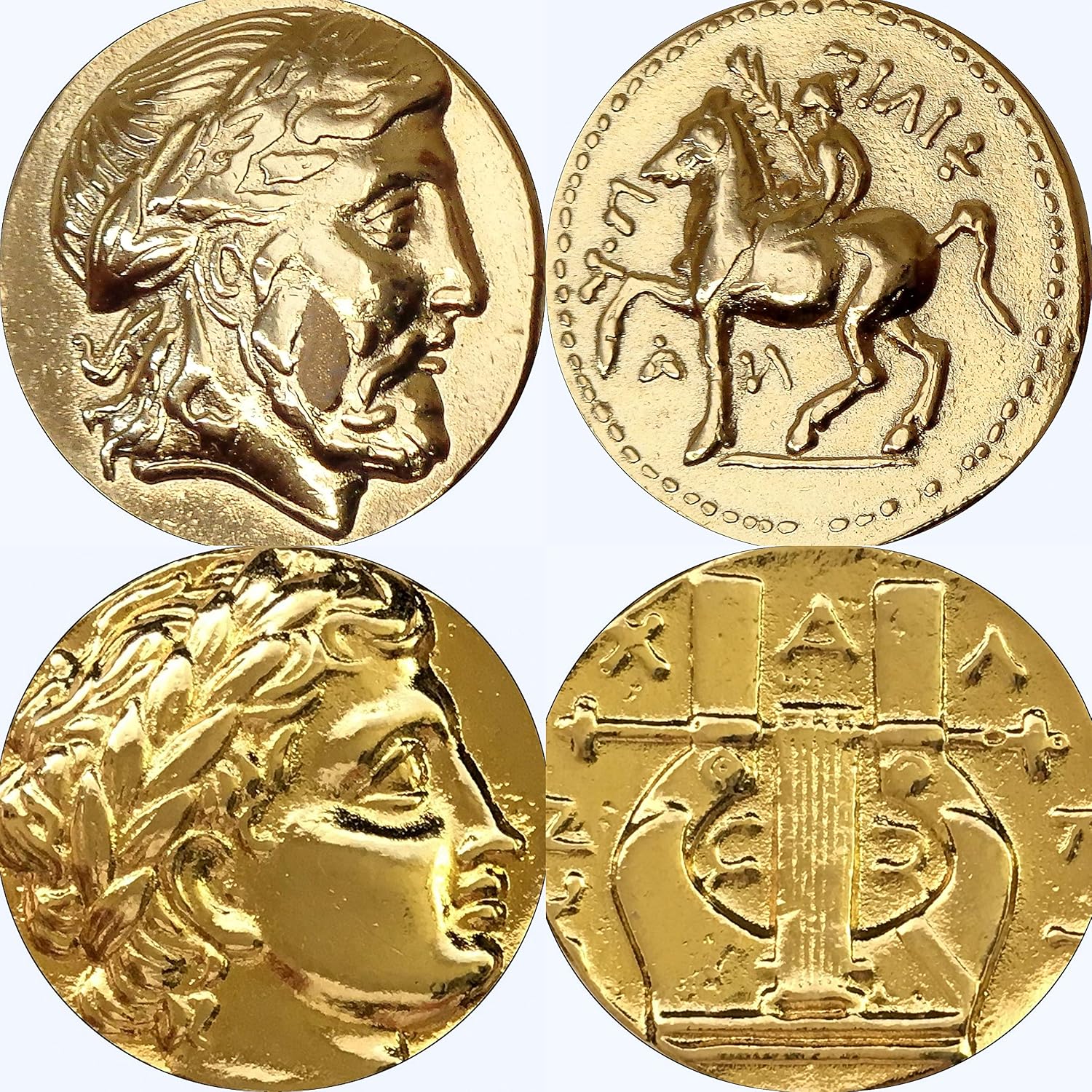 Amazon Com Golden Artifacts Zeus And His Son Apollo 2 Famous