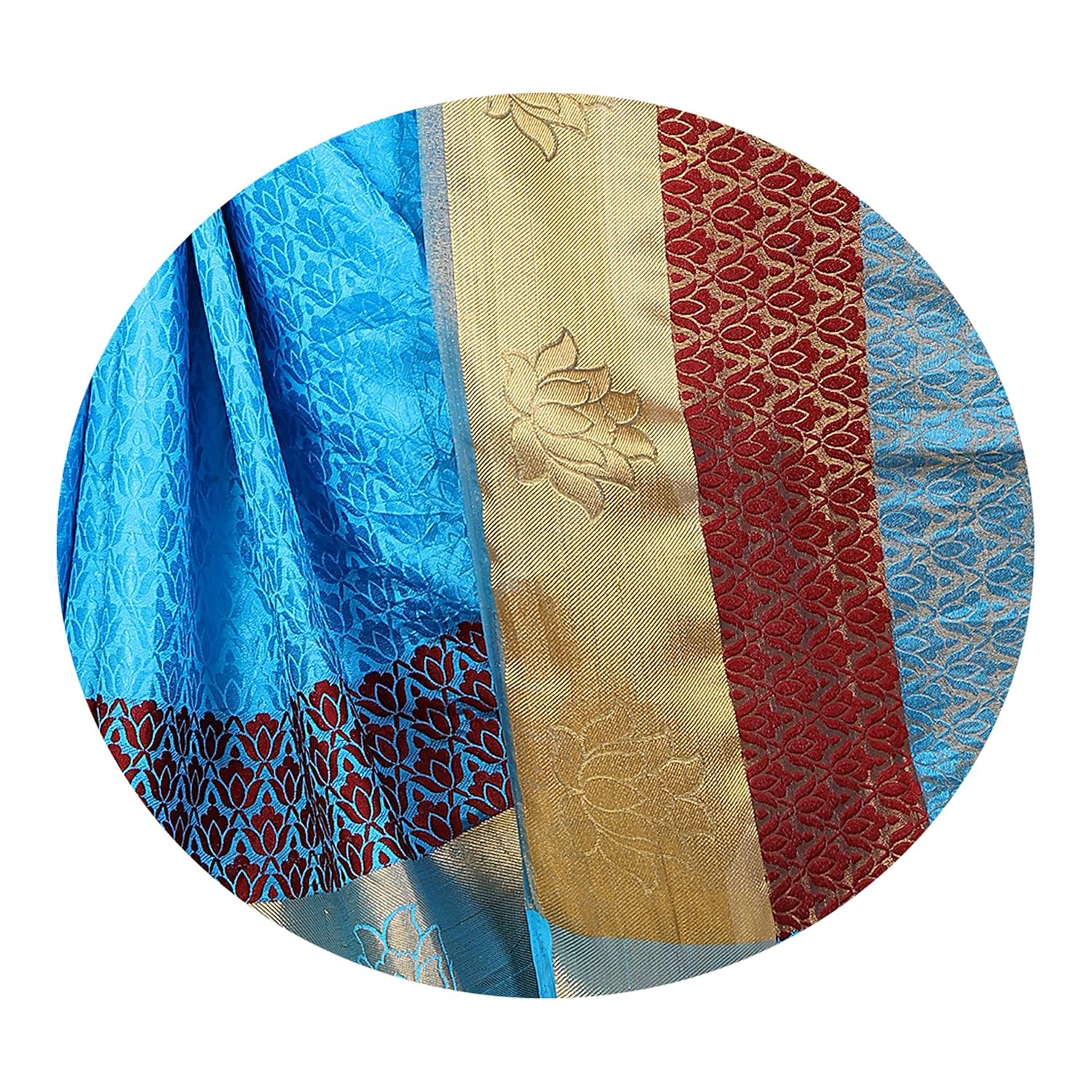satyam weaves women's ethnic wear jari bordered cotton silk saree.