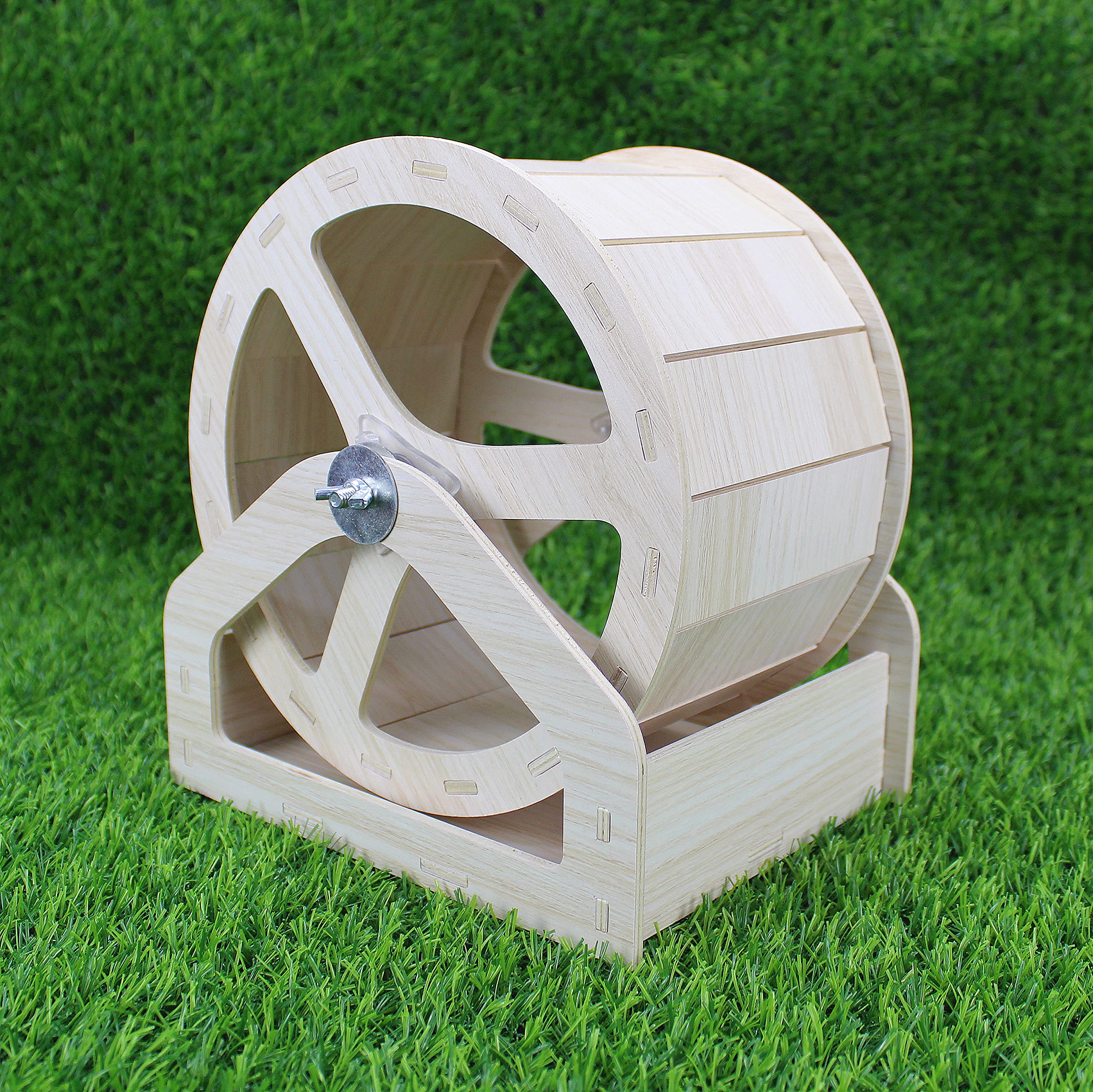 YankMooM Hamster Running Wheel,21cm Silent Spinner Guinea Pigs Exercise Wheel with Bracket Non Slip Small Pet Wheel Toy for Gerbil Mice Hedgehogs and Other Small Animals …