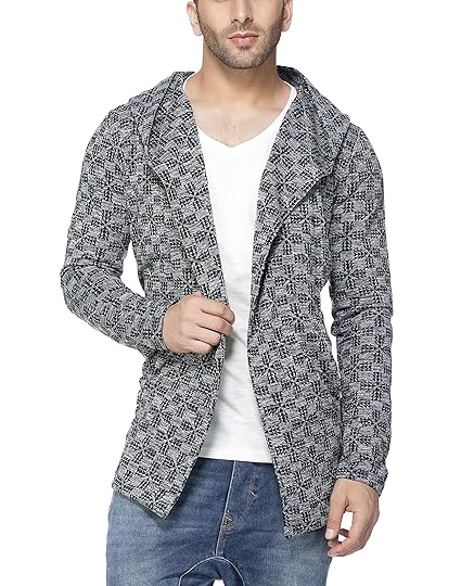 tinted men's cotton blend cardigan