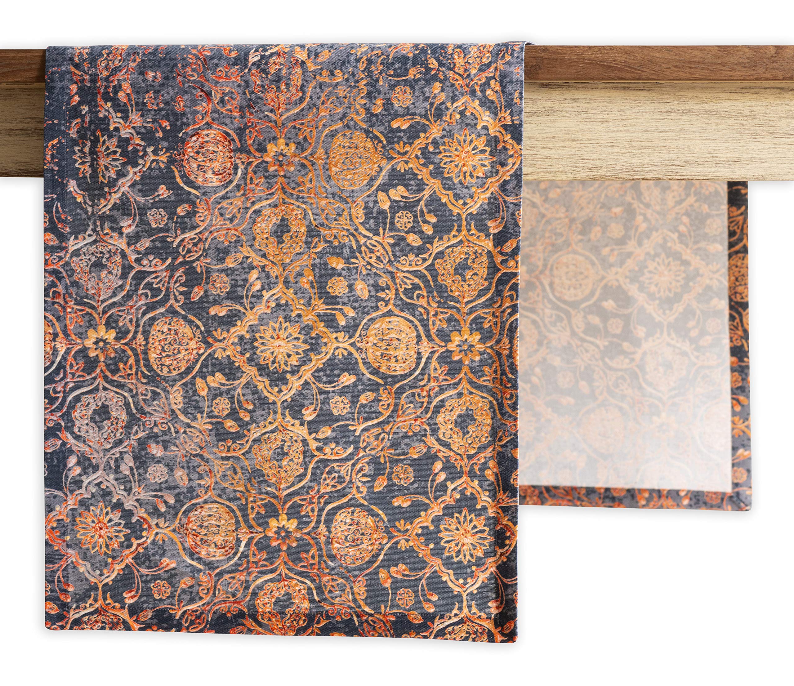 Maison d' Hermine Table runner 100% Cotton Single Layer Table Runners 230 CM long for Christmas Decorations Home Kitchen Dining Party Wedding Bridal Shower (Imperfection, 37 cm x 230 cm)