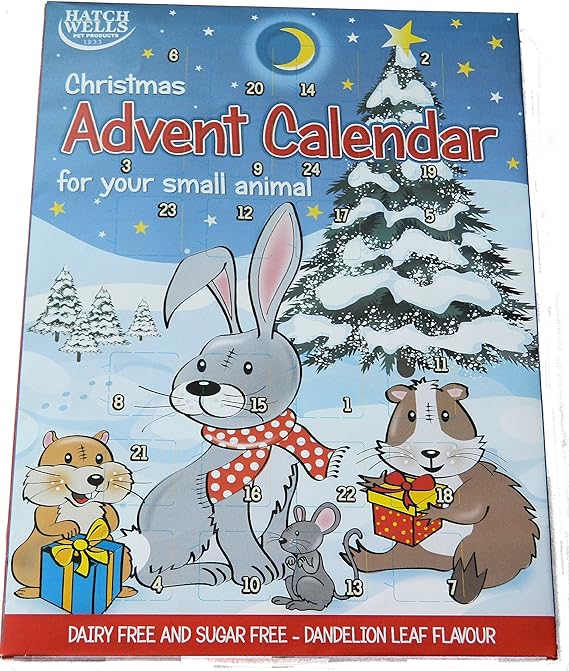 Hatchwells Small Animal Advent Calendar With Yoghurt Treats 70g Amazon