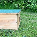 Selections Wooden Hedgehog Feeding Station Shelter with Opening Roof view 3