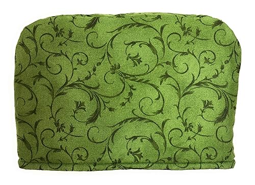 Amazon Com 4 Slice Slot Green Scroll Reversible Toaster Appliance Dust Cover Cozy 11 5 L X 7 5 H X 11 5 W Handmade