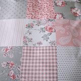 Prime Linens 4 Pcs Double Floral Grey Duvet Cover Set Microfibre Brushed view 4