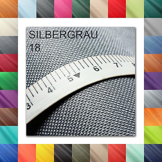 1buy3 Meterweise Oxford 600D Farbe 18 | Silbergrau | Polyester Stoff