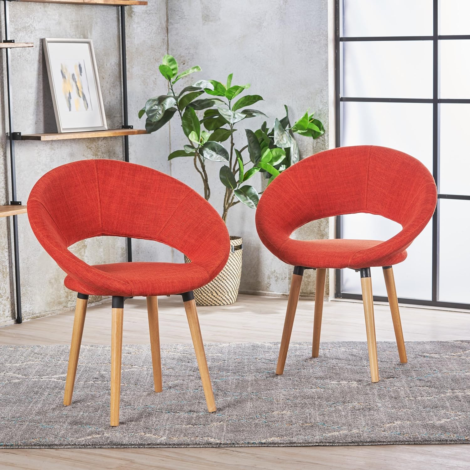 Best 4 Set Orange Dining Chairs