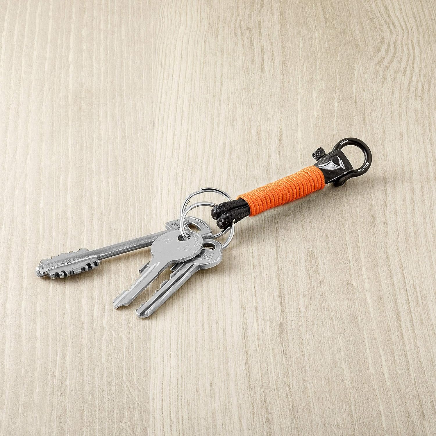 Wind Passion - Paracord Nautical Keychain for Men & Women Who Love Adventures, Orange - Image 5