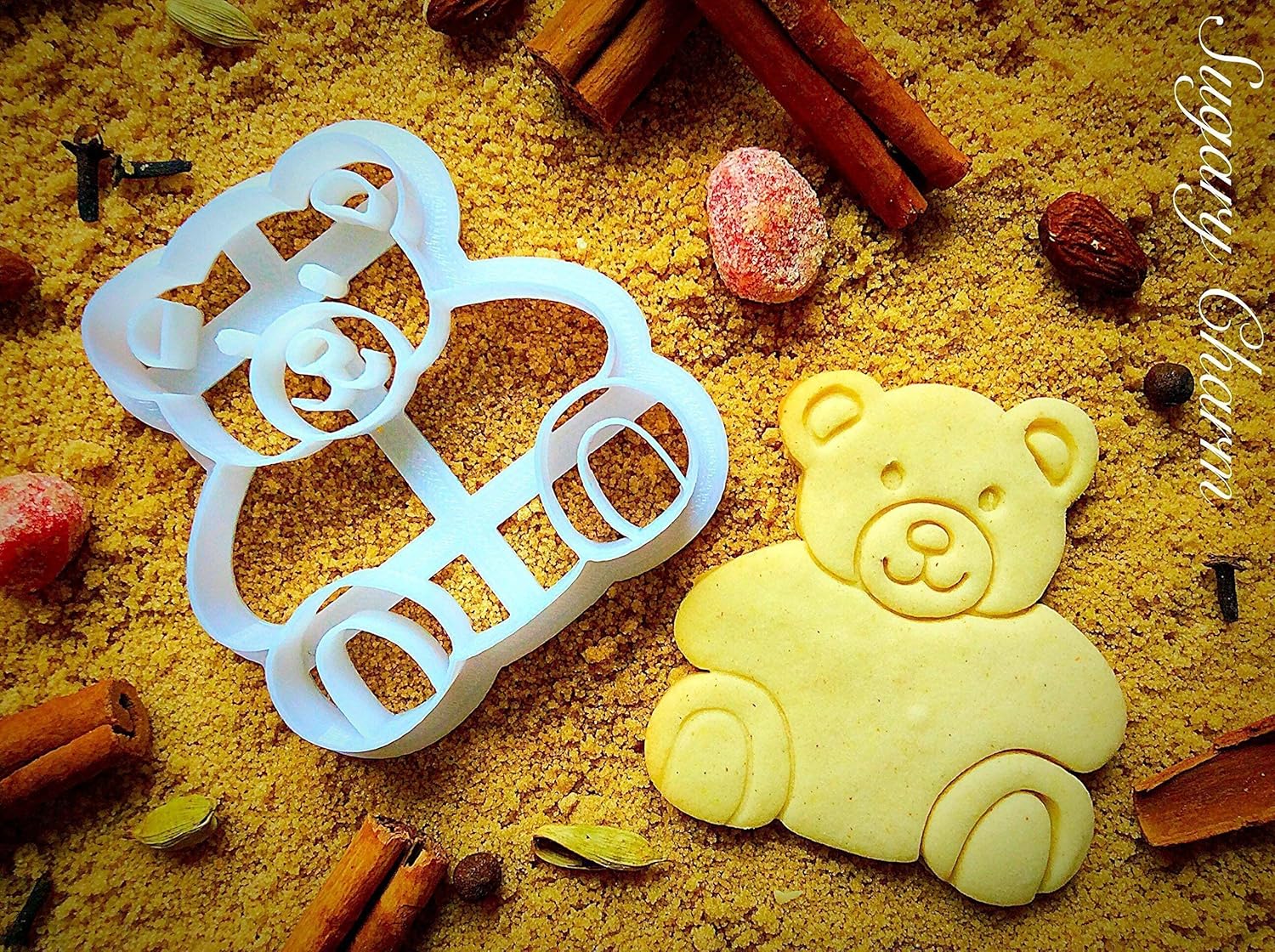 Teddy Bear Cookie Cutter Small Present for Valentines Day, 1st Happy Birthday and