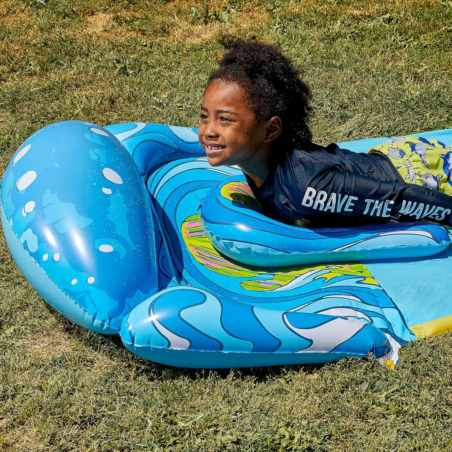 JOYIN 19.2ft x 35.5in Slip and Slide Water Slide with 1 Bodyboard, Summer Toy with Build in Sprinkler for Backyard and Outdoor Water Toys Play: Toys & Games