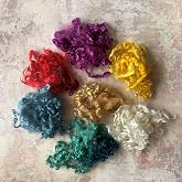 heidifeathers Curly Wool Locks - (7 mixed colours)