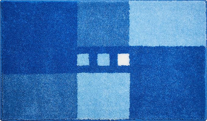 Linea Due Badteppich 100% Polyacryl, ultra soft, rutschfest, ÖKO-TEX-zertifiziert, 5 Jahre Garantie, MERKUR, Badematte 70x120