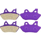 ECCPP Brake Pads For Softail FLSTCI FLSTC Heritage Classic 2000-2007 | Fat Boy/Dyna Electra Glide/Sportster XLH883R/FXST Softail Standard/FXSTB Night Train Carbon Fiber Front and Rear Braking Kits