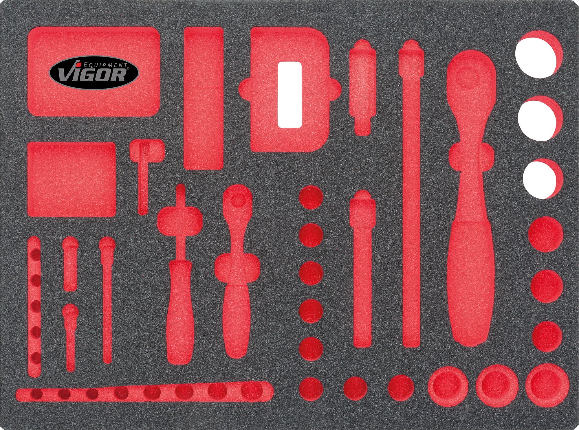 Vigor V2464 Soft Foam Insert, Universal Tool Case