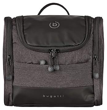 Bugatti Universum Kulturbeutel zum Aufhängen Herren Gross, Kulturtasche Männer, XXL Toiletry Bag Waschtasche Waschbeutel Toil