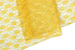 MDS Pack of 15 Yard Bridal Solid Raschel Lace
