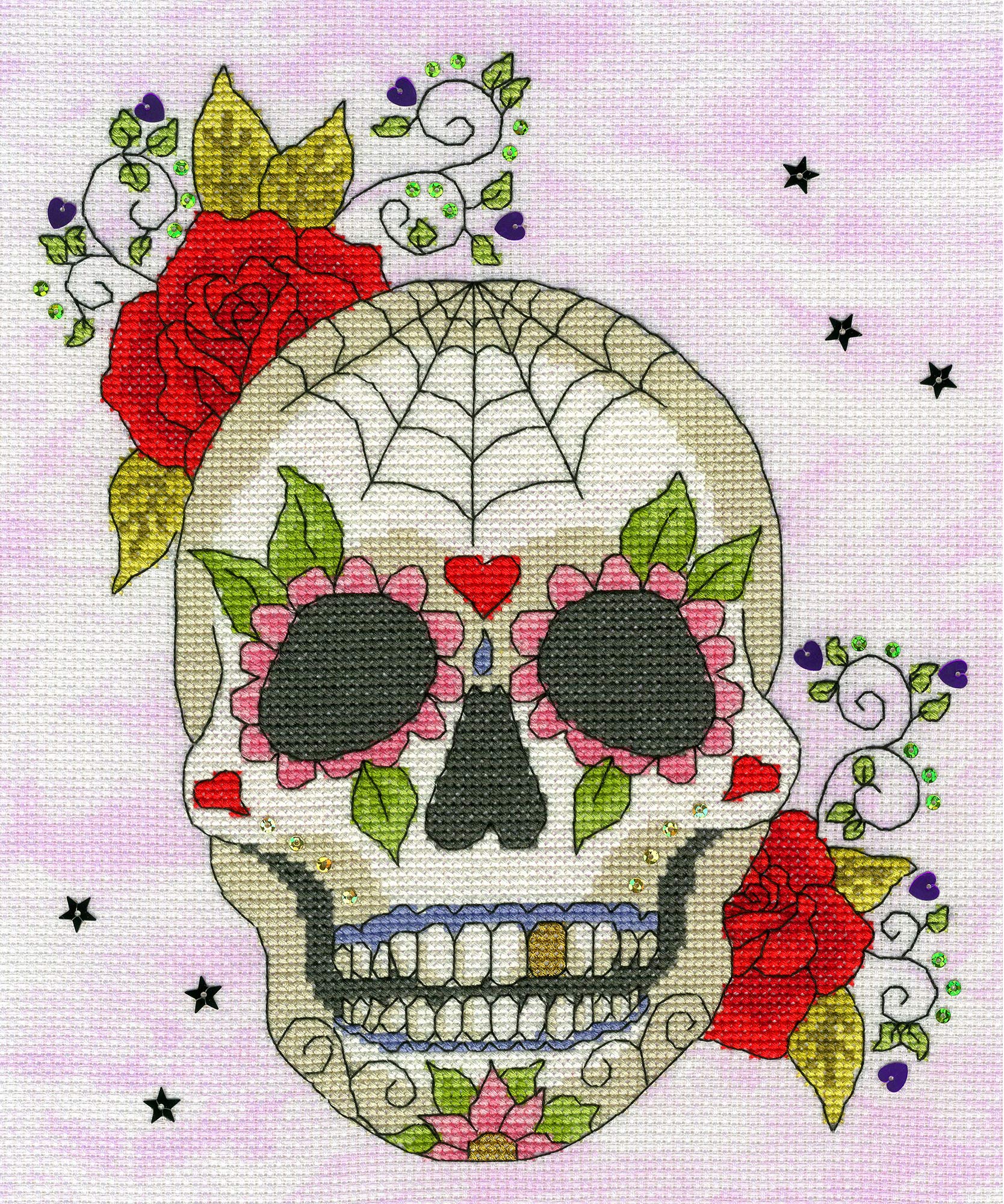 Bothy Threads Cross Stitch Kit - Sugar Skull