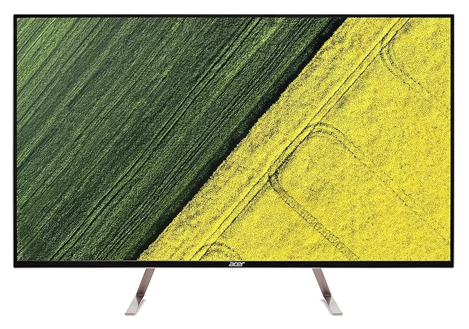 Acer ET430K 109 cm (43 Zoll) Monitor (2x HDMI, Displayport, 5 ms Reaktionszeit, 60Hz, 3840 x 2160 UHD, HDR-Ready) schwarz/wei