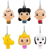 Hallmark Peanuts Mini Christmas Ornaments, Shatterproof, Set of 6