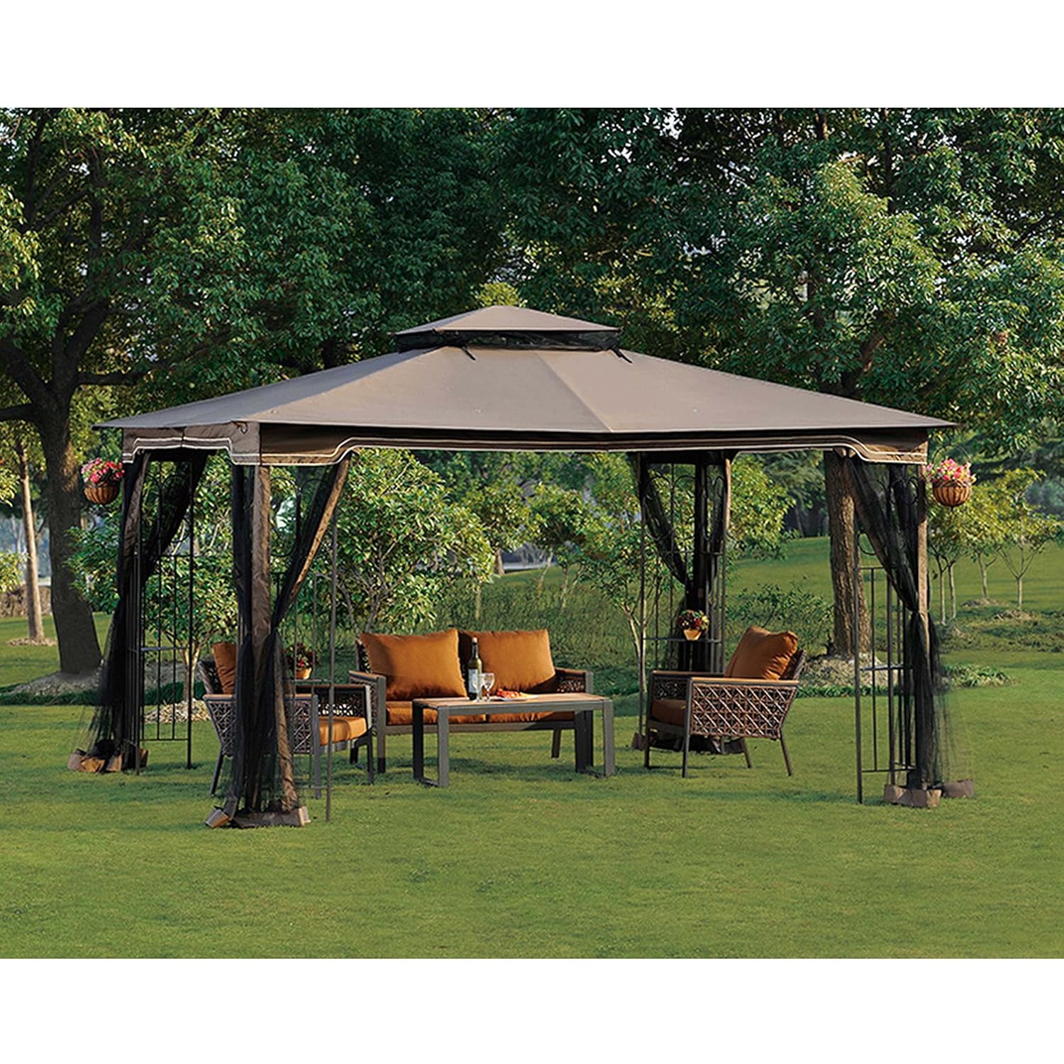 Amazoncom Sunjoy Replacement Canopy Set For Regency II W AIM