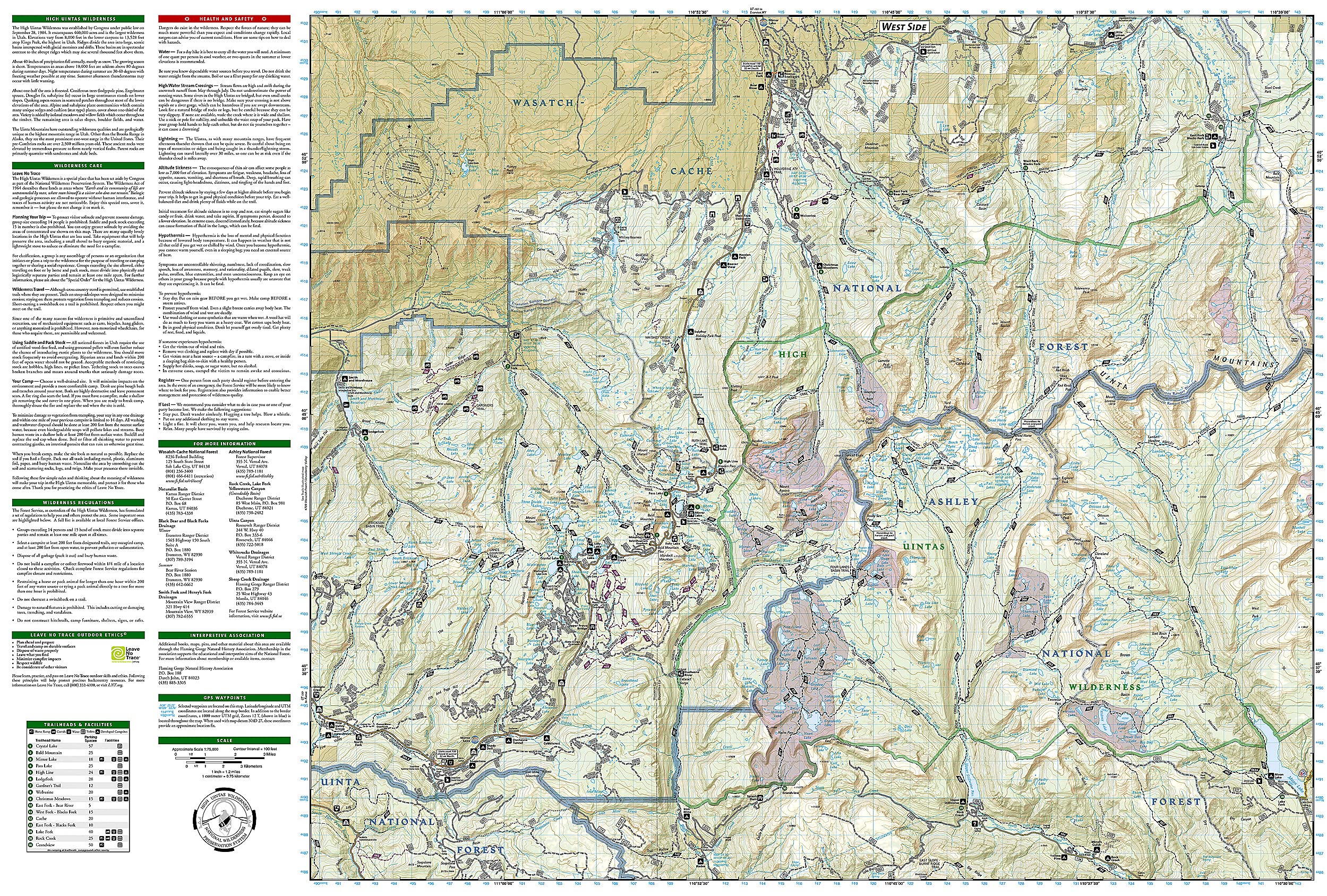 High Uintas Trail Map High Uintas Wilderness Map: National Geographic Maps - Trails Illustrated:  9781566953719: Amazon.com: Books