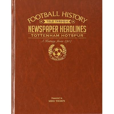 Personalized British Soccer Newspaper Book- Your Teams Football History Captured in Time