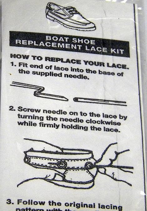 boat shoe lacing needle