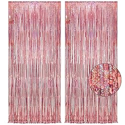 Rose Gold Tinsel Party Backdrop - GREATRIL Foil