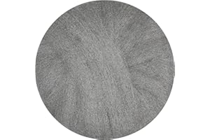 GLOBAL MATERIALS TECHNOLOGIES GMT Steel Wool #1 Medium Grade 17" Radial Floor Pads; Case of 12 Pads; For Cleaning and Dry Scrubbing Wood, Tile, & Granite (120171)