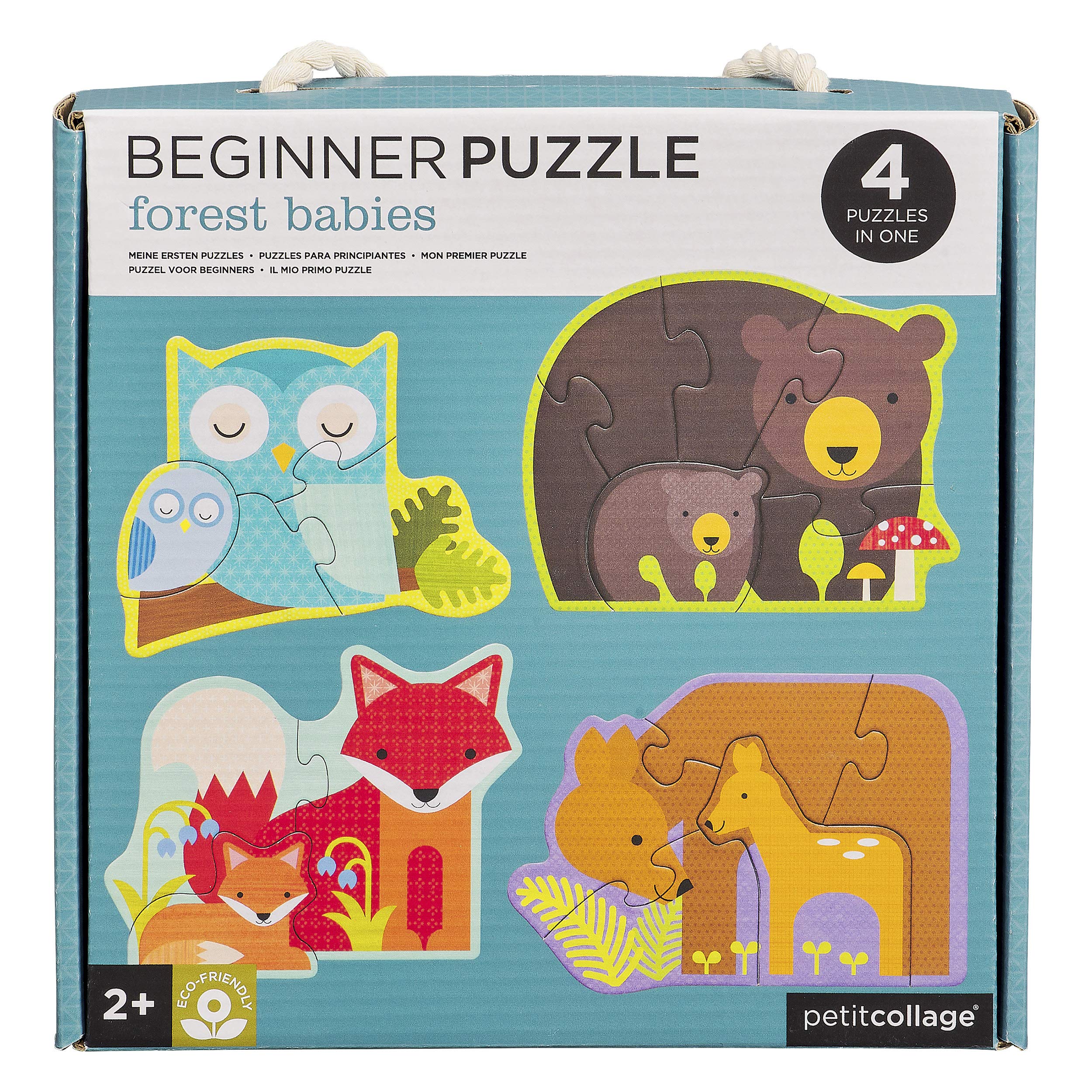 Petit Collage PTC340 Forest Babies Beginner Puzzle, Multi