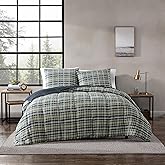 Eddie Bauer - King Comforter Set, Reversible Plaid Alt Down Bedding with Matching Shams, Cozy Home Decor for Colder Months, Oeko-Tex Certified (Rugged Navy, King)