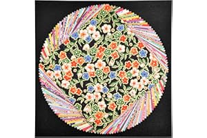 PRODUCT OF GIFU JAPAN Japanese Mino Washi Traditional Chiyogami Washi Paper, Colorful Yuzen Origami Paper, Assorted Design, 3.93 in 40 Sheets