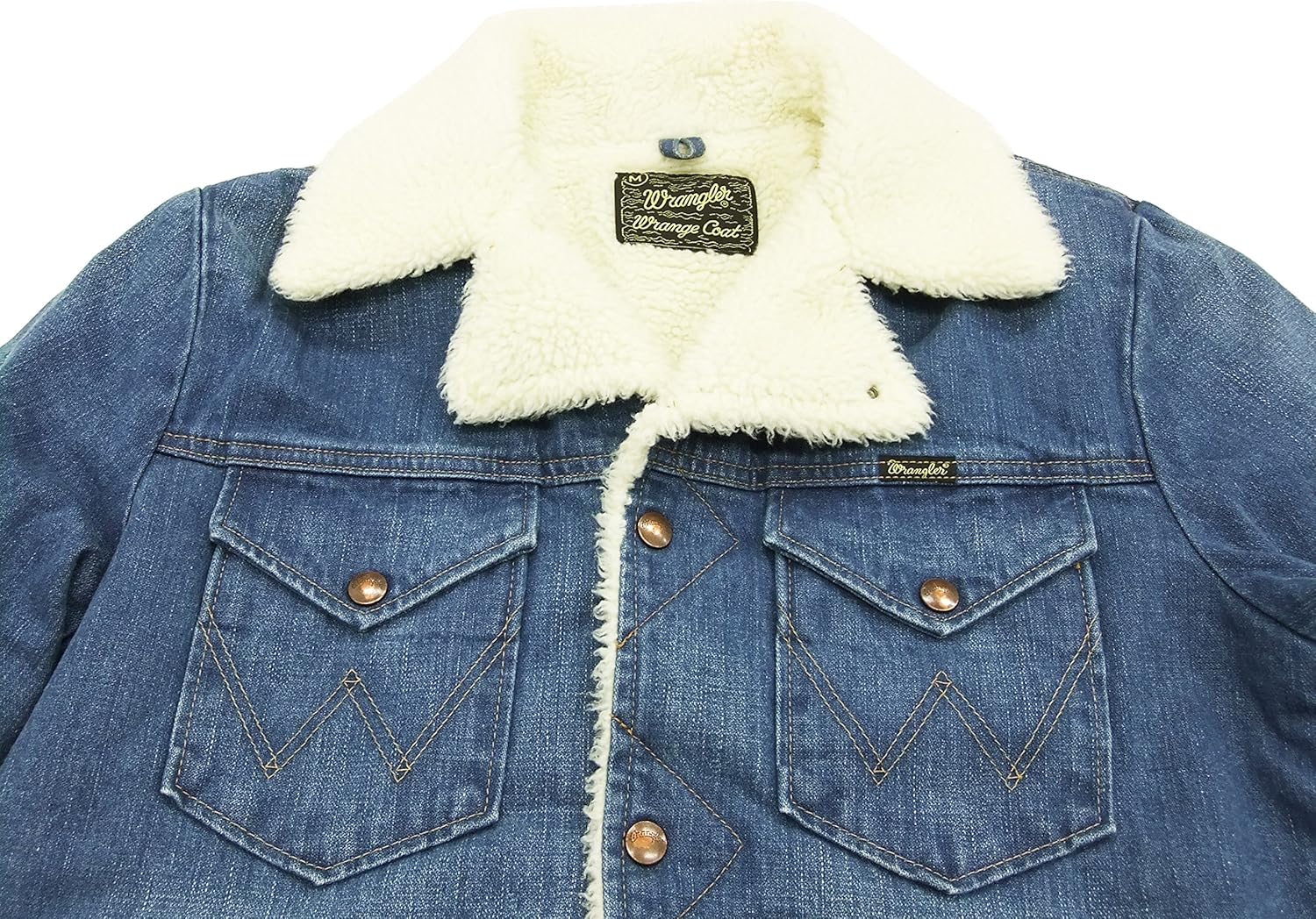 wrangler shearling denim jacket