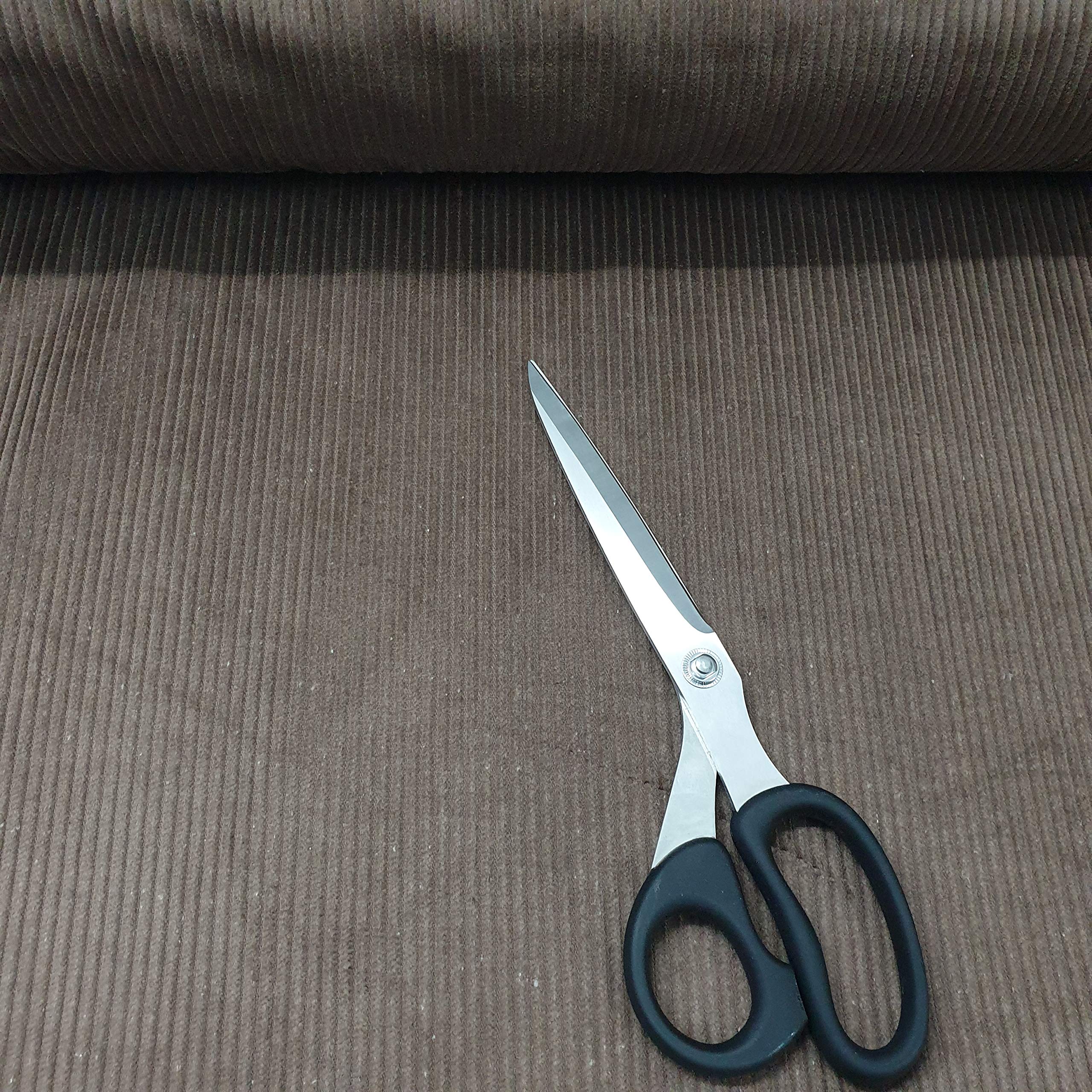 Italian 100% Cotton Cord Woven Velvet Corduroy Fabric Upholstery Dressmaking 58" Wide (Taupe)