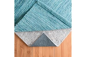 RUGPADUSA - Basics - 8'x10' - 1/4" Thick - Felt + Rubber - Non-Slip Rug Pad - Cushioning Felt for Added Comfort - Safe for Al