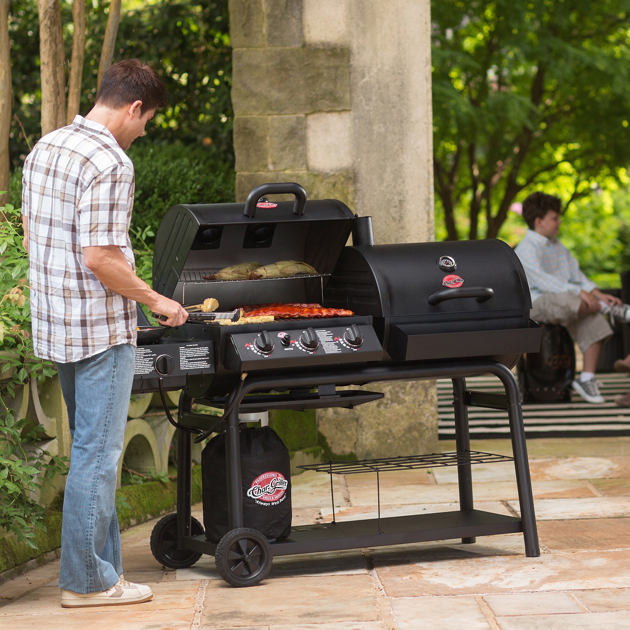 CharGriller 5050 Duo GasandCharcoal Grill Buy Online in UAE