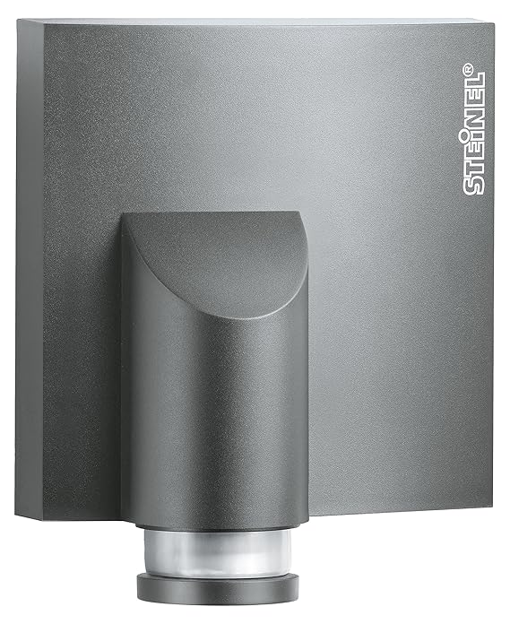Steinel Bewegungsmelder IS NM 360 anthrazit, mit Dämmerungssensor, 360° Sensor, max. 8 m, für Hausfronten und Einfahrten