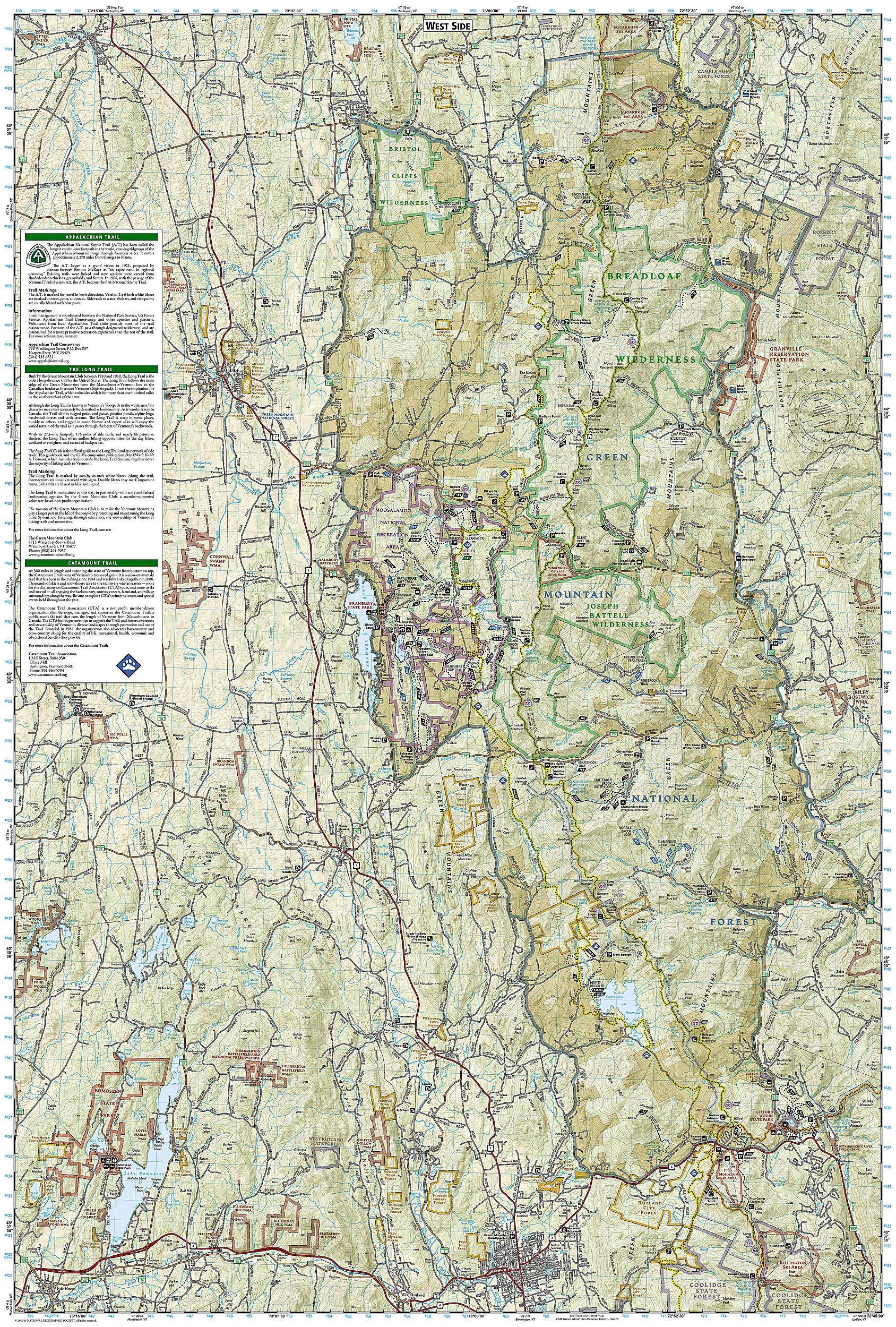 Green Mountain National Forest Map Amazon - Green Mountain National Forest North [Moosalamoo National  Recreation Area, Rutland] (National Geographic Trails Illustrated Map,  747): National Geographic Maps - Trails Illustrated: 9781566955119: Books