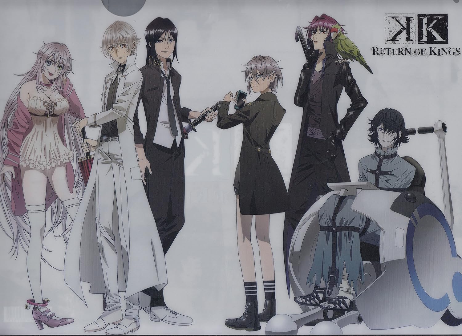 Amazon K Return Of Kings ケイ リターン オブ キングス クリアファイル ネコ 伊佐那 社 夜刀神 狗朗 五條スクナ 御芍神 紫 比水 流 アニメ 萌えグッズ