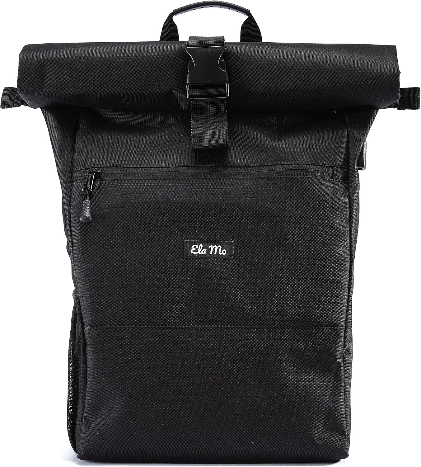 Ela Mo’s Rucksack Damen | Schön und Durchdacht | für Uni Reisen Freizeit Job | mit Laptopfach & Anti Diebstahl Tasche | Schwarz