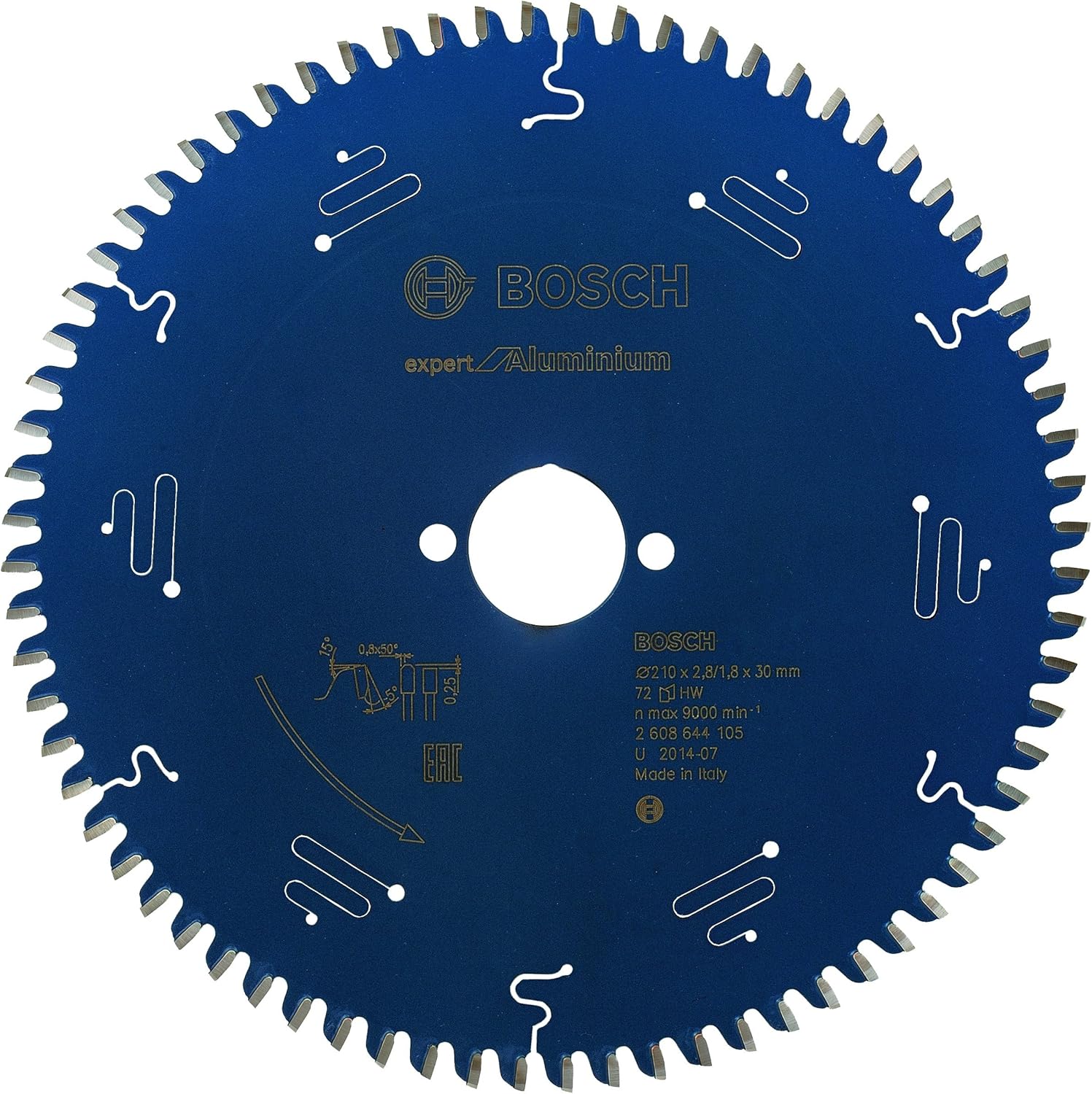 Bosch 1x EXPERT Aluminium Corded Circular Saw Blade for Handheld Circular Saw and Dry Cutter (for Aluminium diameter mm