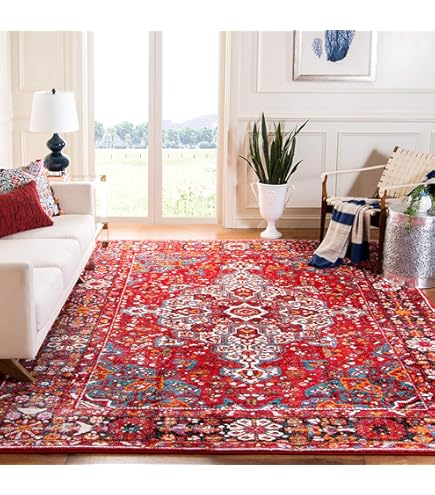 Amazon.com: Loloi Loren Collection LQ-10 Blue/Red 8'-4