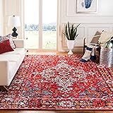 SAFAVIEH Vintage Hamadan Collection 6'7" Square Red