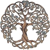 Old River Outdoors Tree of Life Wall Plaque 11 5/8 Inches Decorative Celtic Garden Art Sculpture for Living Room